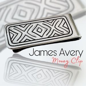 James Avery retired heavy solid money slip sterling silver